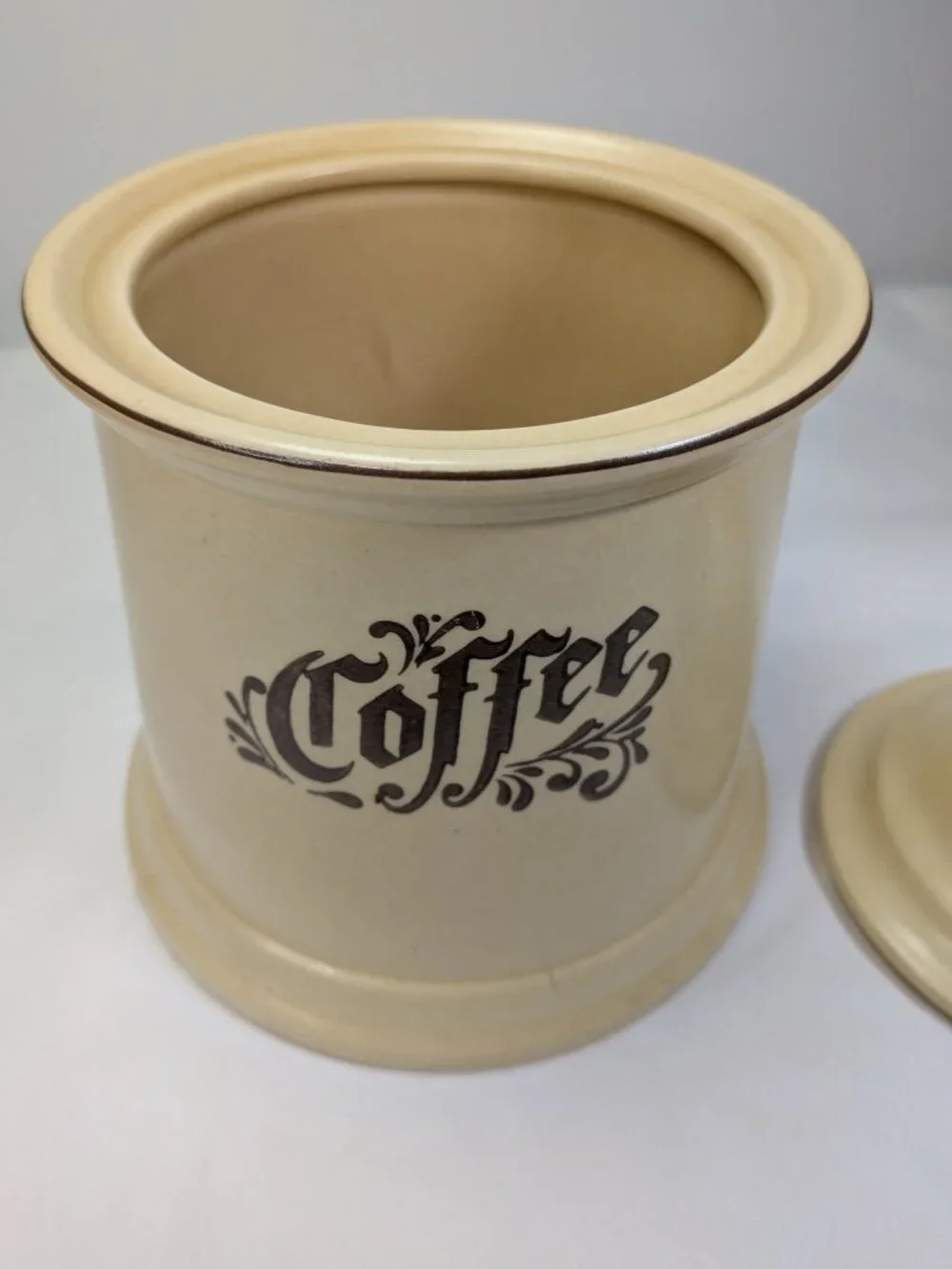 Vintage Pfaltzgraff Village Coffee & Tea Canister Set | Farmhouse Kitchen Decor
